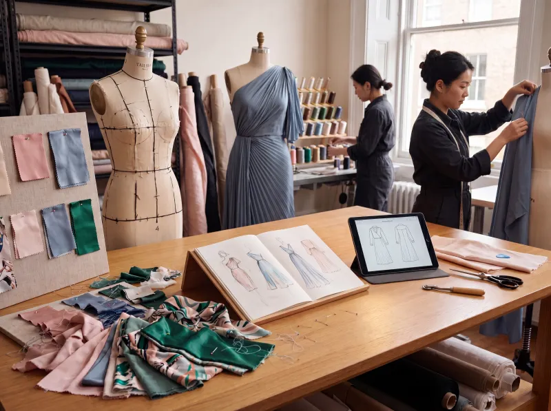 Sample development and knitwear review
